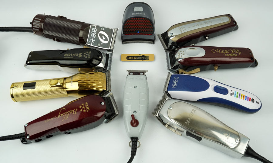Shop professional hair clippers for barbers with precision blades, ergonomic designs, cordless power, and adjustable blades. High-quality barber tools for cutting, fading, grooming, and styling in barbershops and salons.